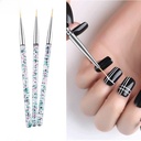 for nail art pull pen 3 sets of transparent sequins acrylic pen pen brush painting pen brush