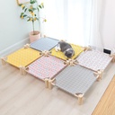 Pet Marching Bed Kennel Summer Dog Bed Removable and Washable Wooden Four Seasons Cat Mat Cat Nest Dog Marching Bed