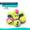 Dog Toy Footprint Tennis Toy Ball Wear-resistant Elastic Training Ball Interactive Sports Toy Pet Supplies