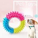 TPR rubber stab ring toy bite resistant toy dog dog toy grinding teeth healthy teeth puppy pet toy stab ring