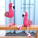 Pet toy plush vocal Flamingo dog molars puzzle corduroy dog toy factory direct sale