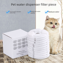 new small flower round pet water dispenser filter element coconut shell activated carbon cat water dispenser filter