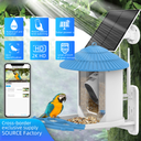 Tris Home Smart Bird Feeder Camera 2.5K HD AI Bird Identification Solar Bird Feeder Wholesale