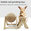 Rabbit grinding teeth to relieve boredom toy snack grinding claw plate pet rabbit training bite-resistant special toy