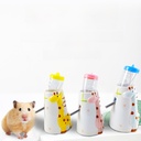 Hamster Ceramic Water Bottle Kettle Stand Vertical Drinking Water Supplies Golden Bear Water Bottle Household Supplies Anti-knock