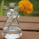 透明天使花瓶水晶玻璃花瓶 插花器皿水培容器 家居装饰品