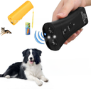 double-head LED flashlight boxed battery-free ultrasonic dog repellent portable dog trainer barking dog device