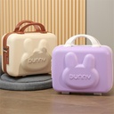 Rabbit Portable Cosmetic Case 14 Inch Accompanying Gift Bridesmaid Luggage Cartoon Goo Card Storage Bag Password Case Suitcase