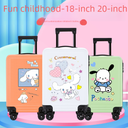 Wholesale children's luggage fashion cartoon boarding box 18 inch universal wheel suitcase 20 inch password lock trolley case