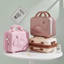 手提行李箱化妆包14寸女学生迷你卡通3D兔密码箱小型旅行收纳箱子