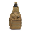 Men's Small Chest Bag Canvas Riding Shoulder Bag Military Fan Tactical Small Chest Bag Field Sports Mountaineering Portable Satchel