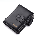 JINBAOLAI buckle vintage men's wallet wallet multi-functional double zipper coin purse one-piece delivery