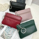 Korean Style Wallet Mini Fashion Coin Purse Bag Women's Thin Short Small Clutch Bag Women's Key Bag Card Bag Coin Bag