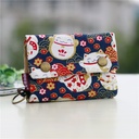 Kaka tribe Korean canvas men's and women's wallets small wholesale Taobao multi-purpose key bag a generation of hair