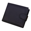 Genuine Leather Men's Wallet Short Retro Horizontal Zipper Buckle Multi-Card Wallet Wallet Coin Purse