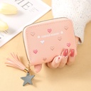 Women's Wallet Women's Short One-fold Cover Wallet Japanese and Korean New Multi-functional Folding Wallet Small Wallet
