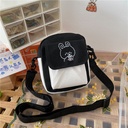New Student Cute Shoulder Bag Small Capacity Casual Canvas Bag Small Fresh Crossbody Bag Daily Mobile Phone Bag