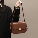 Women's Bag New Shoulder Leather Women's Bag Underarm Fashion High-end Texture Niche Crossbody Tofu Bag