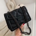 New Bag Women's Bag Autumn and Winter New Fashionable Simple Crossbody Bag ins Rivet Shoulder Chain Small Square Bag