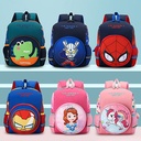 New Children's Backpack Cartoon Cute Kindergarten Backpack Small Dinosaur Printed Double Back Schoolbag for Primary School Students Wholesale