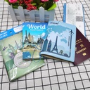 Travel around the world landmark exquisite Passport protection case Passport Cover ID card bag Passport holder