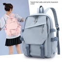 Schoolbag Women's Japanese Style Retro Graffiti Color Contrast Backpack Korean Junior/High School Student Backpack Small Fresh Art Bag
