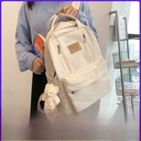 Backpack Simple Female College Student Schoolbag Japanese-style Ins High-value Lightweight Casual Fashion Travel Computer Backpack