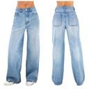 Europe and the United States jeans female factory direct high waist loose wide leg women's jeans