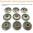 Factory spot financial cloth buckle sunflower chrysanthemum buckle turquoise buckle luggage decorative buckle purse buckle Japanese buckle varieties