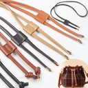 Bucket bag drawstring drawstring accessories women's shoulder backpack corset rope necking strap handmade DIY bags