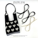 Adjustable Bag Strap Niche Design Knitted Shoulder Bag Crossbody Bag Pu Leather Handbag Shoulder Strap Replacement Accessories