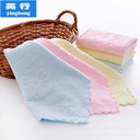 Microfiber embossed hot edge square towel 25*25 does not fade hair baby wash towel saliva towel wholesale