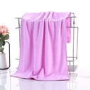 Wholesale microfiber towel thickened strong absorbent lint-free dry hair towel beauty salon gift Towel logo
