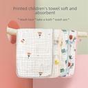 Upgraded version with buckle washing gauze towel cotton children bath towel bath towel face towel 30*50cm
