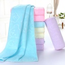 Fiber towel daily necessities household children's face towel microfiber 30*60 embossed absorbent towel