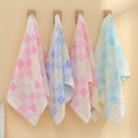Cotton gauze towel universal cleansing towel color grid face towel gift 35*75 gauze towel towel factory