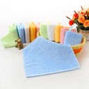 White handkerchief bamboo fiber small square towel 25*25 newborn baby saliva towel kindergarten small towel factory wholesale