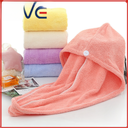 New Dry Hair Cap Double-layer Women's Absorbent Towel Shampoo Ultra-fine Dimensional Thickened Shower Cap Strong Absorbent Solid Color