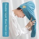 Coral Fleece Hair Drying Towel Women's Thickened Quick-drying Instant Water-absorbent Turban Double-layer Quick-drying Towel Shower Cap Hair Drying Cap