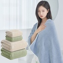 Sanli towel coral fleece bath towel adult bath towel thickened striped bath towel wrapped bath towel lovers can wear