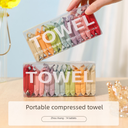 New compression towel portable cotton disposable face towel thickened travel Independent boxed cleansing towel manufacturers