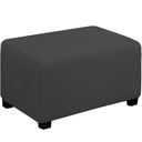 Stretch Rectangular Pedal Cover Storage Box All-inclusive Low Stool Cover Simple Solid Color Sofa Protective Cover
