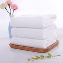 Wholesale White Towel Microfiber Hotel Towel Napkin Bath Barber Shop Thickened Absorbent Disposable White Towel