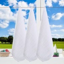 Factory cotton white square towel 30*30 hotel disposable small square towel embroidered logo cotton small towel