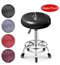 Simple PU leather elastic stool cover waterproof lifting chair cover Bar beauty salon small round stool cushion cover