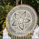 Handmade pure cotton lace woven crochet hollow dream catcher mesh accessories accessories decorative ornaments