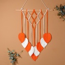 Creative Contrast Color Stitching Dream Catcher Home Atmosphere Hanging Tassel Woven Tapestries Wall Decorative Pendant