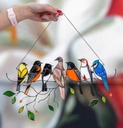 电线上的小鸟群家居装饰挂件Bird Lover礼物系列跨境独立站亚马逊