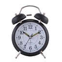 Factory direct 4 inch metal bell alarm clock mute alarm clock student luminous alarm table can be set logo
