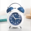 Powerful Wake-up Alarm Clock Simple Student Children's Mechanical Metal Bell Alarm Clock Mute Night Light Bedroom Desktop Clock